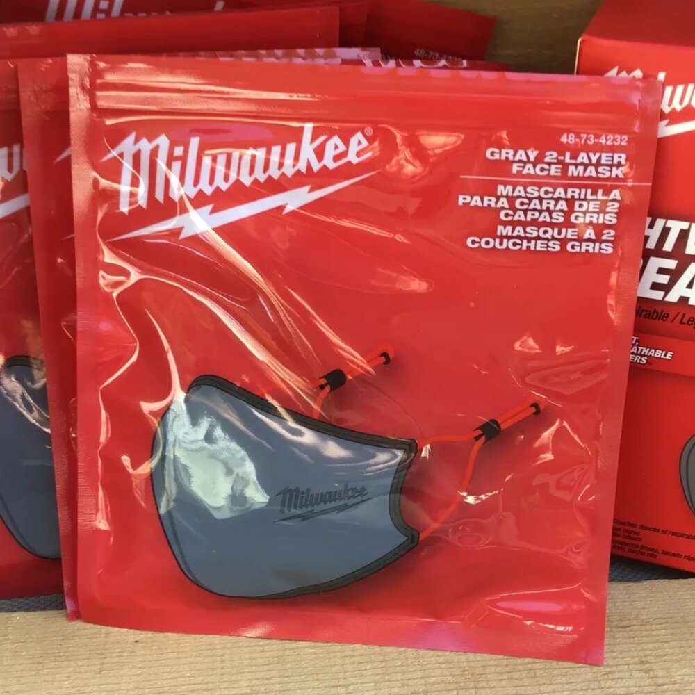Milwaukee 2-Layer Reusable Face Mask 1 Pack